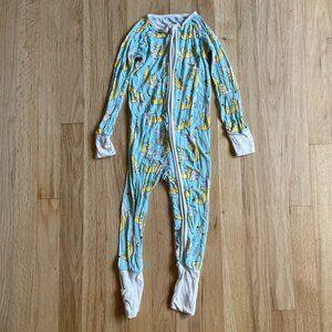 Little Sleepies Bamboo Viscose 2-Way Zipper Pajamas Banana Print